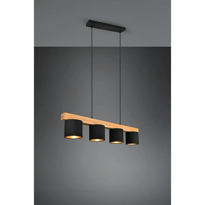 Reality Pendelleuchte Cameron Hängelampe LED 4-flammig naturbelassen 75x12cm - 4017807502923