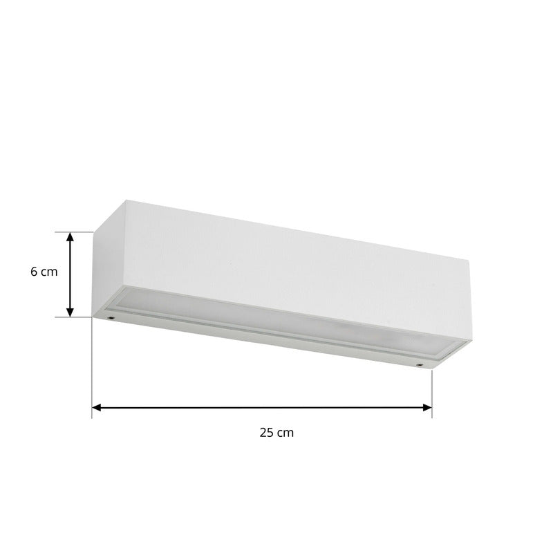 Lengo LED Außenwandlampe Wandleuchte 25cm Gartenlampe 3000K weiß dimmbar - 4255830912313