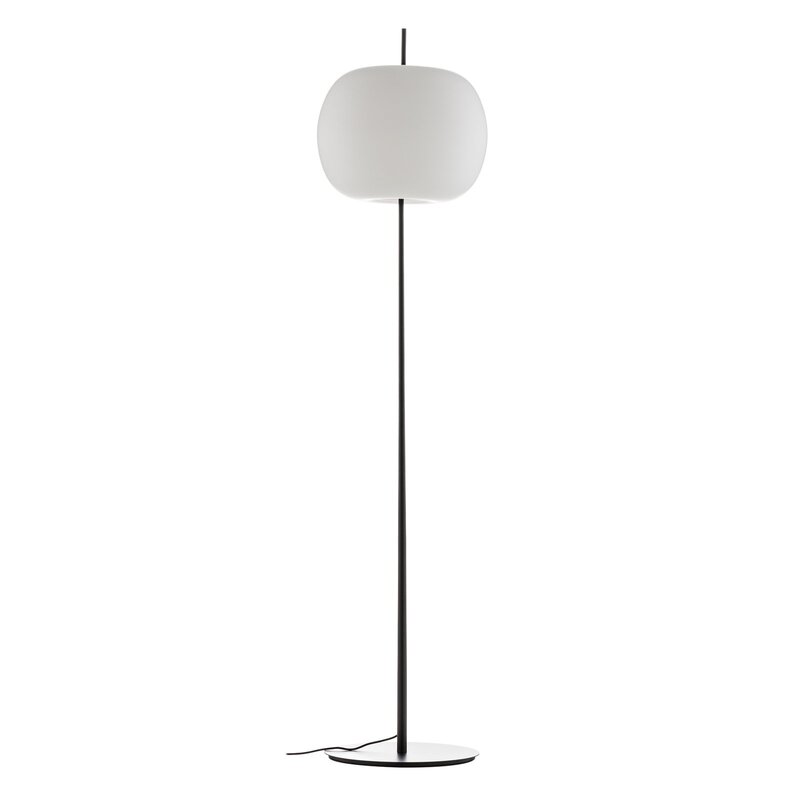 Kundalini Stehleuchte Lampe schwarz Kushi XL 185 cm Dimmer Designerlicht Leuc287 - 8015086003410