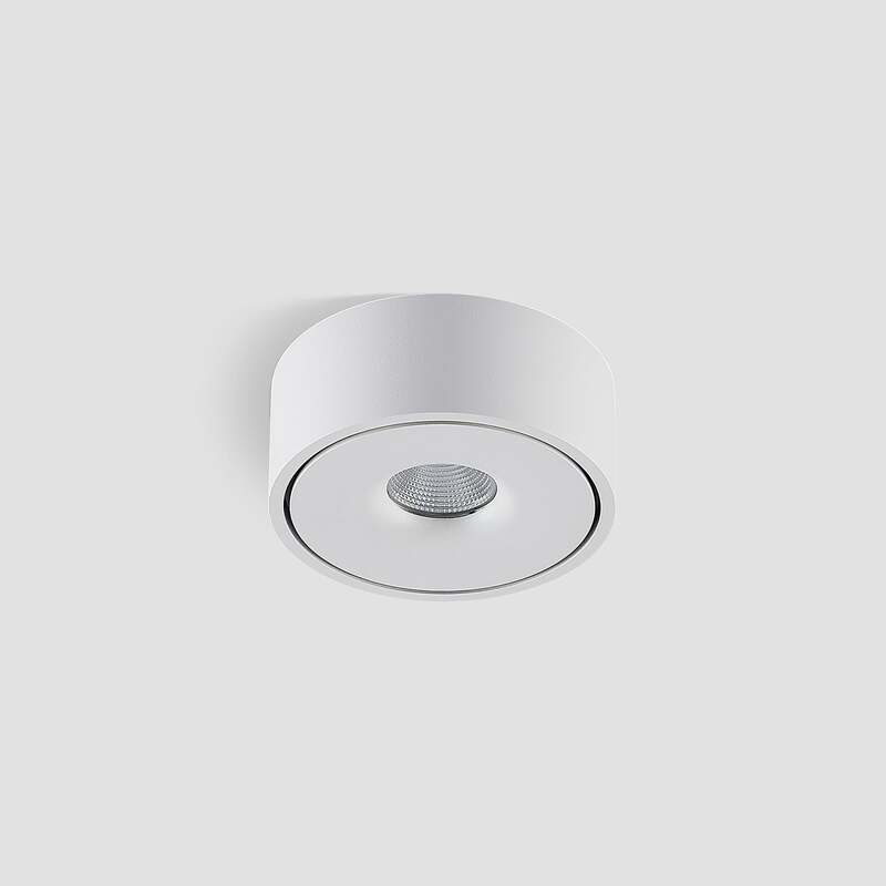 Arcchio Deckenlampe LED Leuchte Rotari dimmbar warmweiß Ø12cm Aluminium weiß - 4251096578805