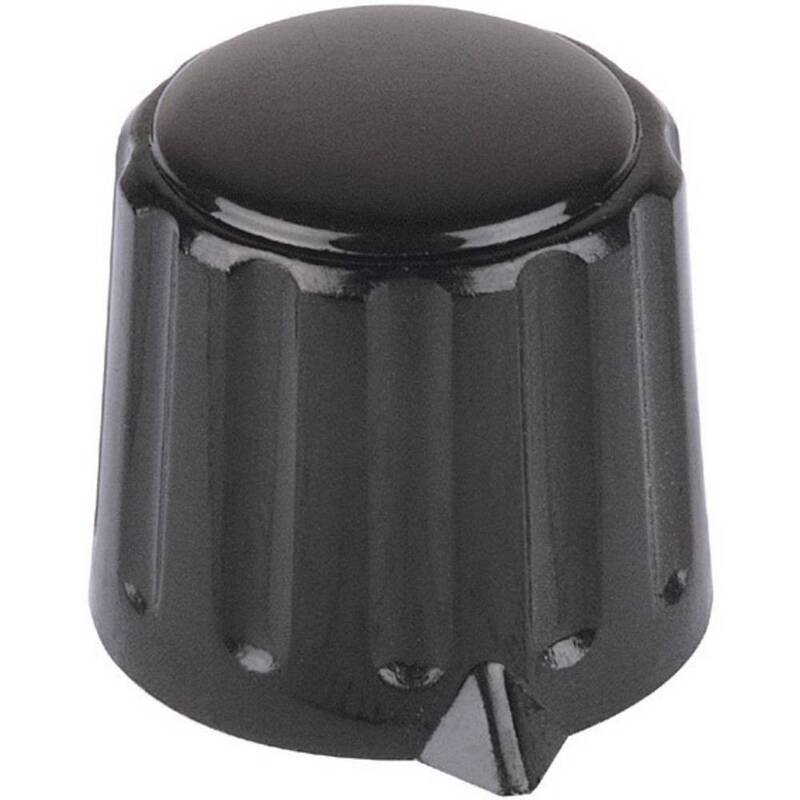 Mentor Drehknopf 4310.6131 Knopf Zeiger Schwarz 15x20 mm ohne Kappe 50 STÜCK - 2050000066283