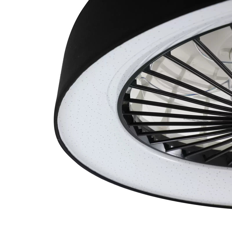 Lindby LED-Deckenventilator Mace Deckenventilator Ventilator schwarz leise Ø 47 - 4251911780192