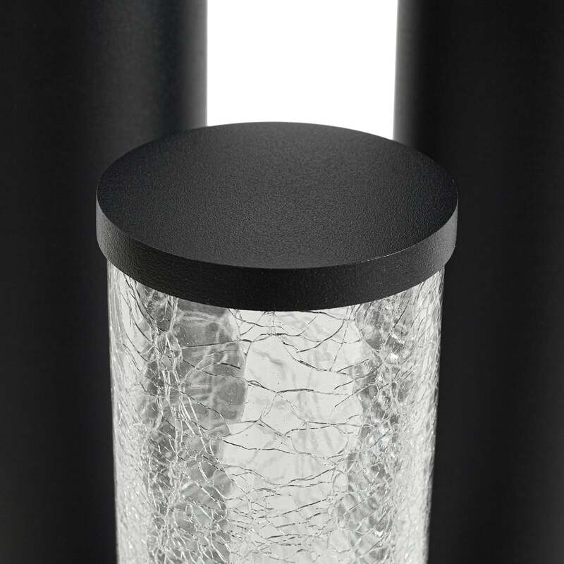 Lindby Wegeleuchte Gavros schwarz 3-flammig Aluminium 132,5 cm IP44 Dimmbar - 4255830900419