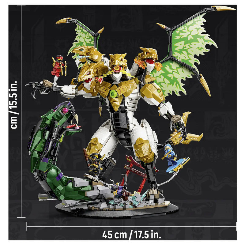LEGO NINJAGO Duell mit dem Ultradrachen Bauspielzeug beweglicher Drache 71872 - 5702018055793