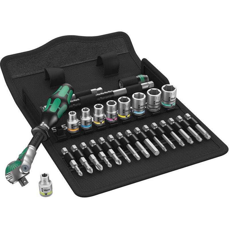 Wera Steckschlüsselsatz Zyklop Speed 1/4" 28-teilig Handwerkzeug metrisch - 4013288174000