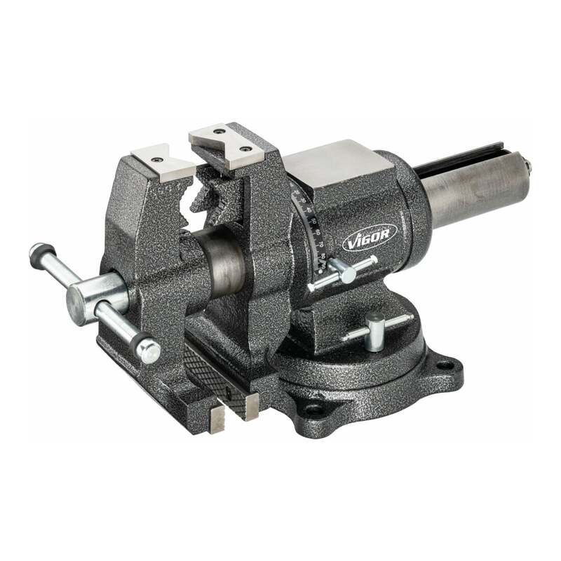 Vigor Schraubstock Spannstock V6150N drehbar für flache und runde Teile 125mm - 4047728084734