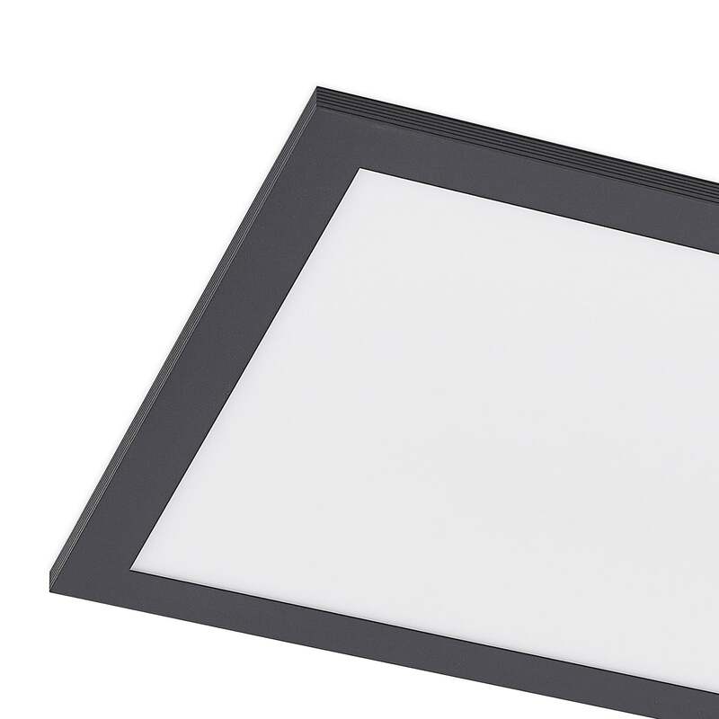 Lindby Deckenleuchte Nelios LED Lampe Leuchte schwarz 4000K 80x30cm IP20 36W - 4251911738490