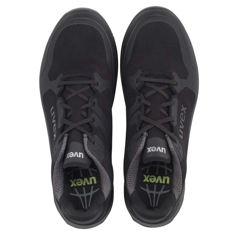 uvex 1 Halbschuhe Sicherheitsschuhe Sport schwarz Mikrovelours S3 W11 Größe 47 - 4031101759739