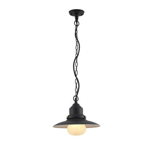B-Ware Lindby Außen-Hängeleuchte Roisin LED Gartenlampe dimmbar anthrazit Ø32cm 80cm