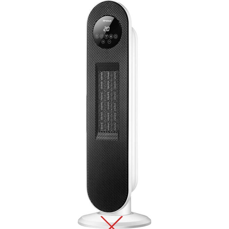 Trisa Standventilator 2000W Heizlüfter mit Fernbedienung Oszillierend Timer - 7640306328670
