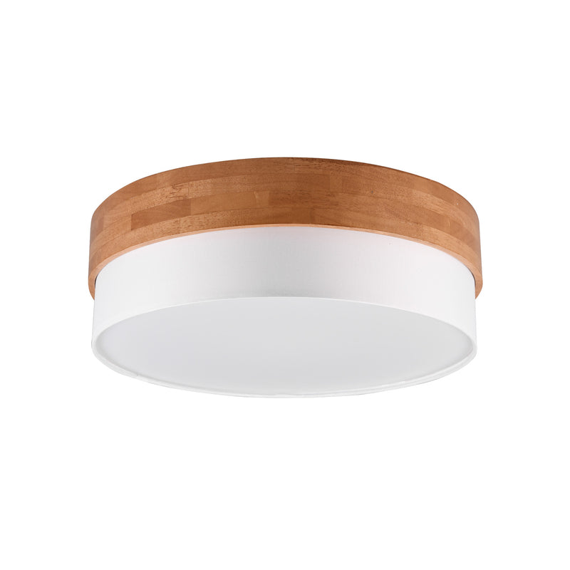 Trio Lighting Deckenleuchte Lampe Deckenlampe Seasons Holz Braun Weiß 50 cm - 4017807526202