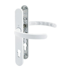 B-Ware Hoppe Profiltür-Drückergarnitur Luxembourg PZ 1500/3357N Aluminium F9016 TS 6272