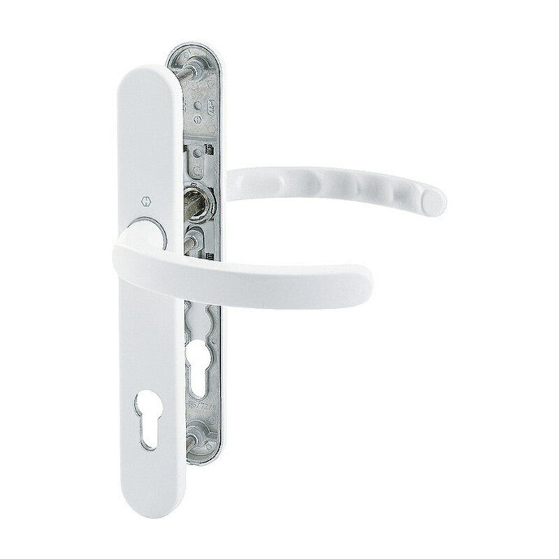 Hoppe Profiltür-Drückergarnitur Luxembourg PZ 1500/3357N Aluminium F9016 TS 6272 - 4012789547283