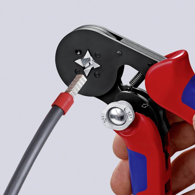 Knipex 97 53 04 Selbsteinstellende Crimpzange Aderendhülsen 0.08 bis 16 mm² - 4003773028017