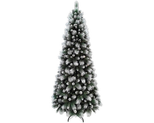 Lafiora Weihnachtsbaum Künstlicher Baum Montana mit Schnee Ø99cm H210cm grün LED - 4306516369249