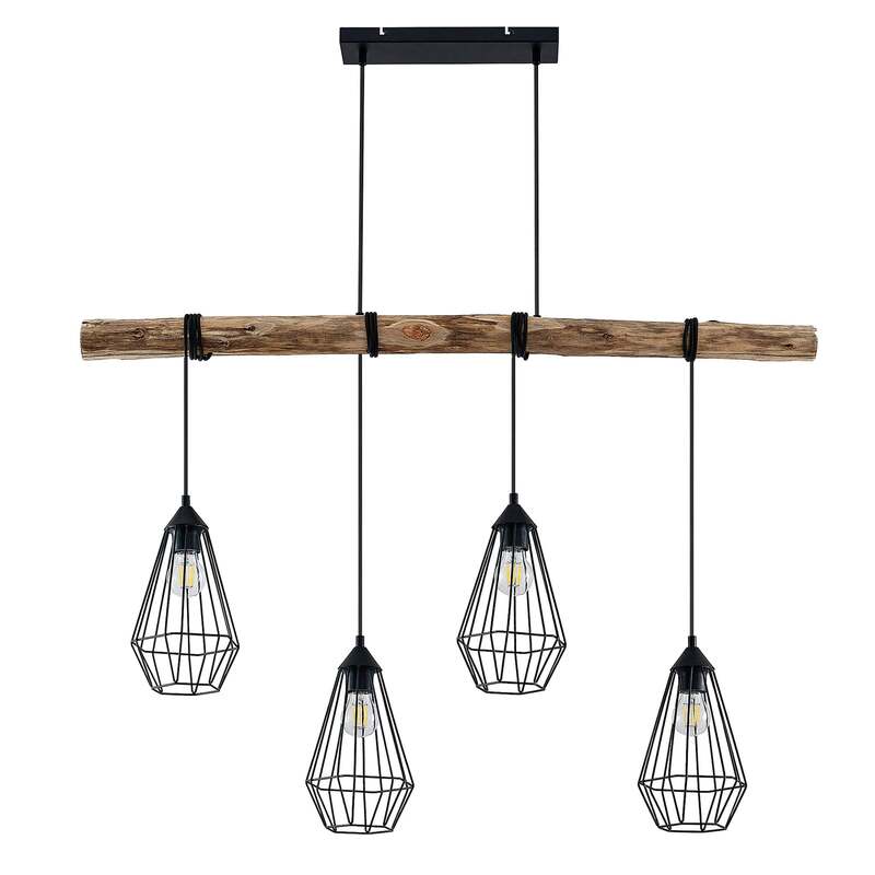 Lindby Eldarion Hängeleuchte Pendelleuchte Deckenlampe Lampe Leuchte 4-flmg 228 - 4251096581133