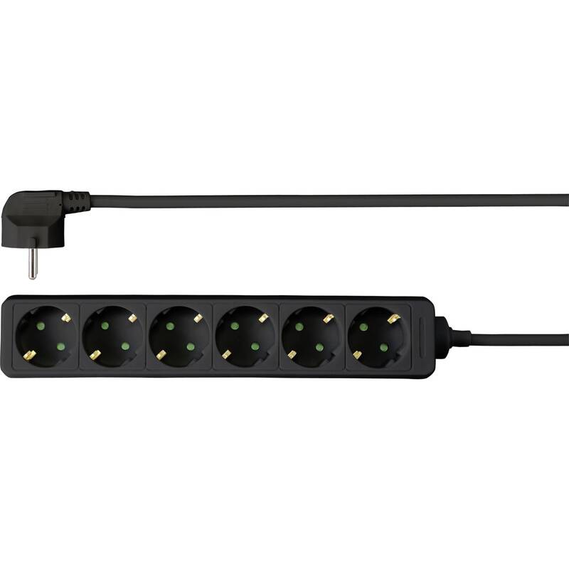 Sygonix SY-4890996 Steckdosenleiste Mehrfachsteckdose 6fach 6 STÜCK - 4064161192444