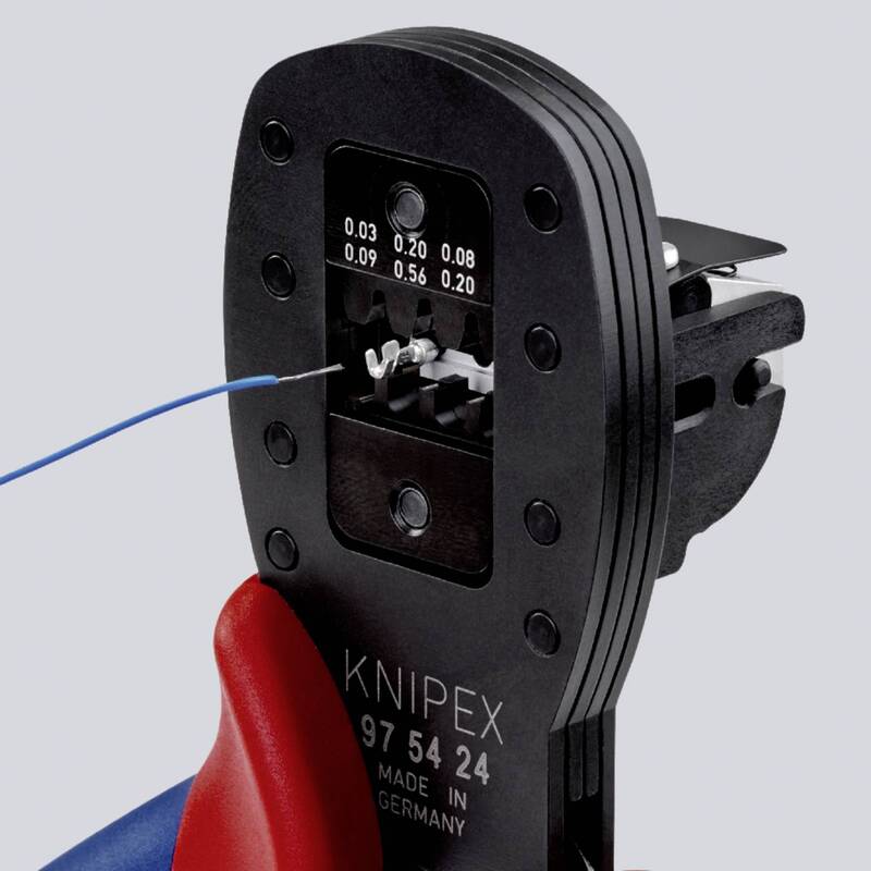 Knipex Crimpzange Zange Micro-Fit 97 54 25 für Miniaturstecker brüniert 190 mm - 4003773079859