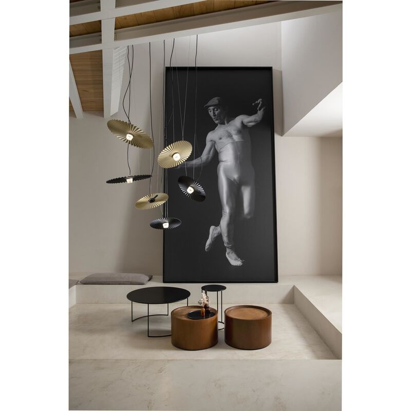 Karman Pendelleuchte Hängeleuchte LED Gonzaga Messing Aluminium Rund - 8032956313059