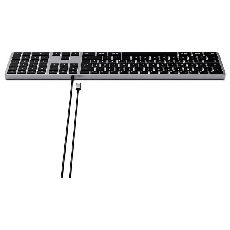 Satechi Slim W3 Kabelgebunden Tastatur Deutsch QWERTZ Multimediatasten - 0879961009779