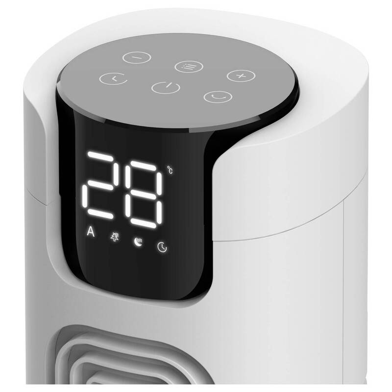 Sygonix Turmventilator 50W Timer Oszillierend Fernbedienung Weiß 315x942mm - 4064161489407