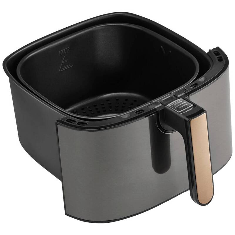 Arzum Heißluftfritteuse 6l Airfryer Fritteuse Timerfunktion Kupfer Schwarz 1750W - 8693184915943
