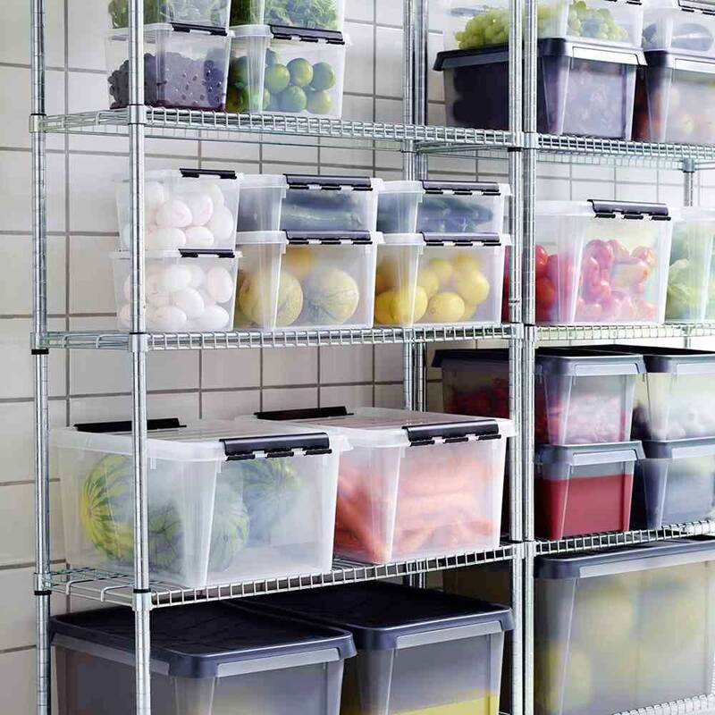 SmartStore Dry 45 Aufbewahrungsbox 60x40x35cm Box wasserdicht 50 l grau - 7332462040106