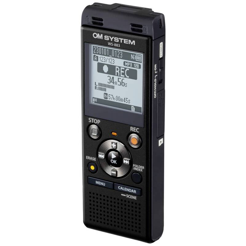 OM System Diktiergerät WS-883 Aufnahmegerät 2080 Minuten Schwarz 4GB USB - 4545350055912
