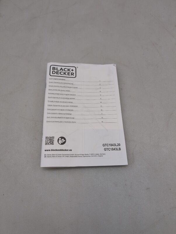 Black & Decker Akku Heckenschere 18V Li-Ion 430mm Akku Schere Gartenwerkzeug - 5035048470633