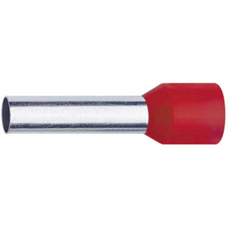 Klauke Aderendhülse 1 mm² Teilisoliert Rot 1000 Stück Elektrolytkupfer PP - 4012078023696