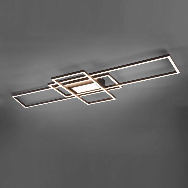 TRIO LIGHTING Deckenlampe LED dimmbar anthrazit 3000K-6500K 105x42cm Leuchte - 4017807449495