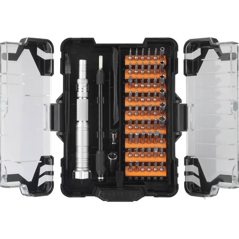 Toolcraft to-7116297 Bit Screwdriver Set 62-piece S2 Steel Compact - 4064161176130
