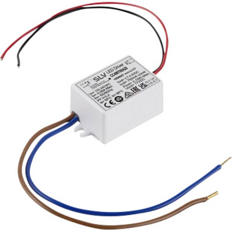 SLV LED Treiber Stromversorgung Netzteil LED Konstantstrom 4W 700mA Weiß 5 STÜCK - 4024163297424