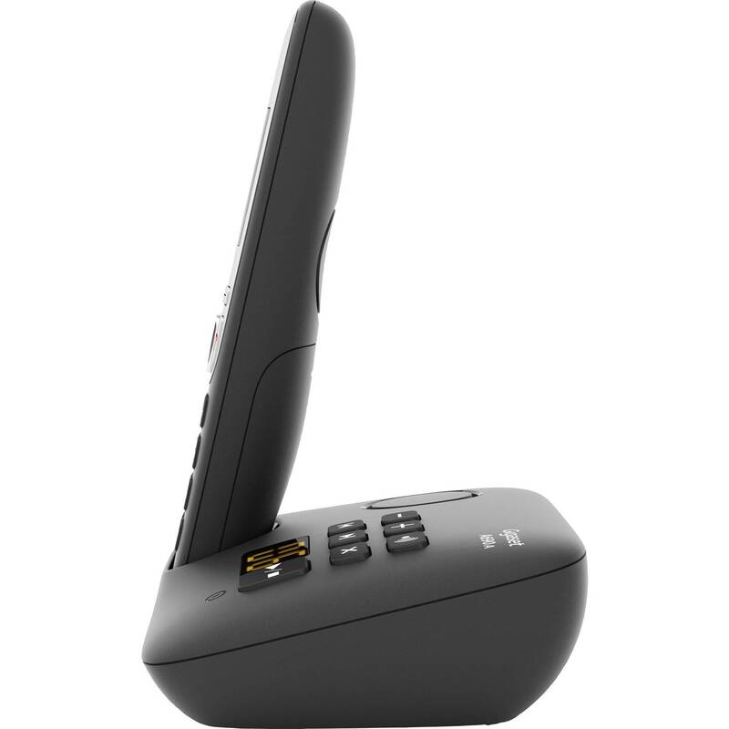 Gigaset A690A DECT Schnurloses Telefon Anrufbeantworter mit Basis Schwarz Silber - 4250366855356