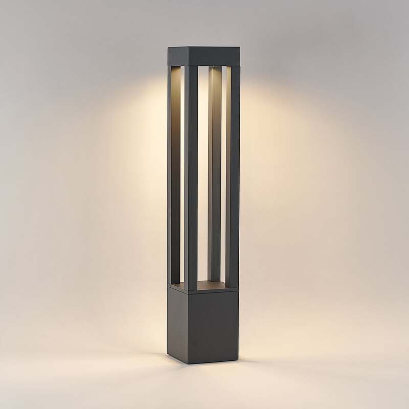 Arcchio Pollerleuchte Gartenleuchte Lienna LED Außenlampe grau 90cm IP65 850lm - 4251096592795