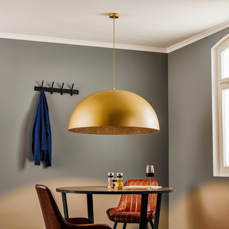 Hängeleuchte Fera gold schwarz gesprenkelt dimmbar Lampe Ø90cm Made in Europe - 5907554418716