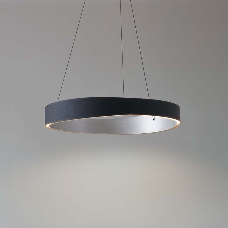 Lucande Pendelleuchte Hängeleuchte LED schwarz aluminium Fernbedienung dimmbar - 4255830904905