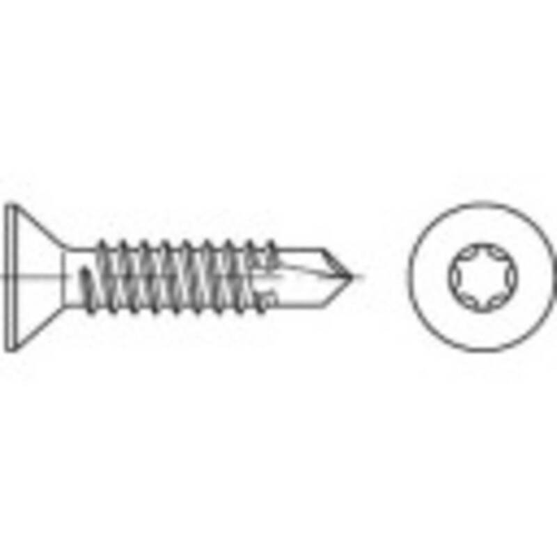 TOOLCRAFT 141553 Bohrschraube Schraube 4.2 mm Stahl verzinkt 13 mm 1000 St - 4053199241798