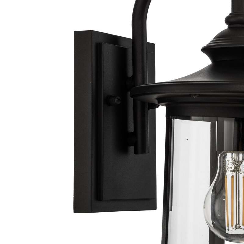 Lindby Außenwandleuchte Zayn LED Gartenleuchte Lampe dimmbar schwarz IP23 33cm - 4251096568134