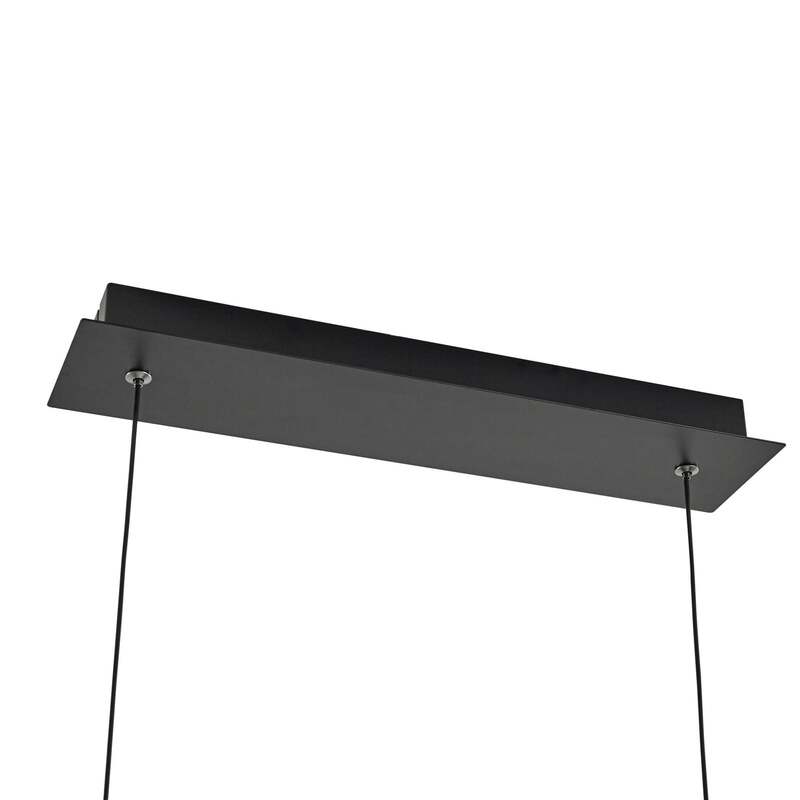 Lucande LED-Hängeleuchte Alevia schwarz/gold dimmbar 100cm Eisen/Metall - 4255830901317