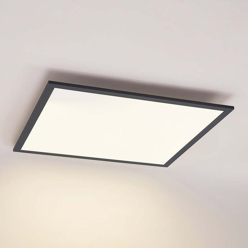 Lindby LED Deckenlampe Deckenleuchte Nelios Lampe Leuchte schwarz 62x62cm - 4251911738513