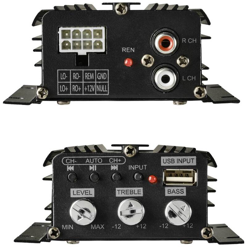 Renkforce 2-Kanal Endstufe RF-CMP-202 Bluetooth USB Audiowiedergabe 100W schwarz - 4064161213705