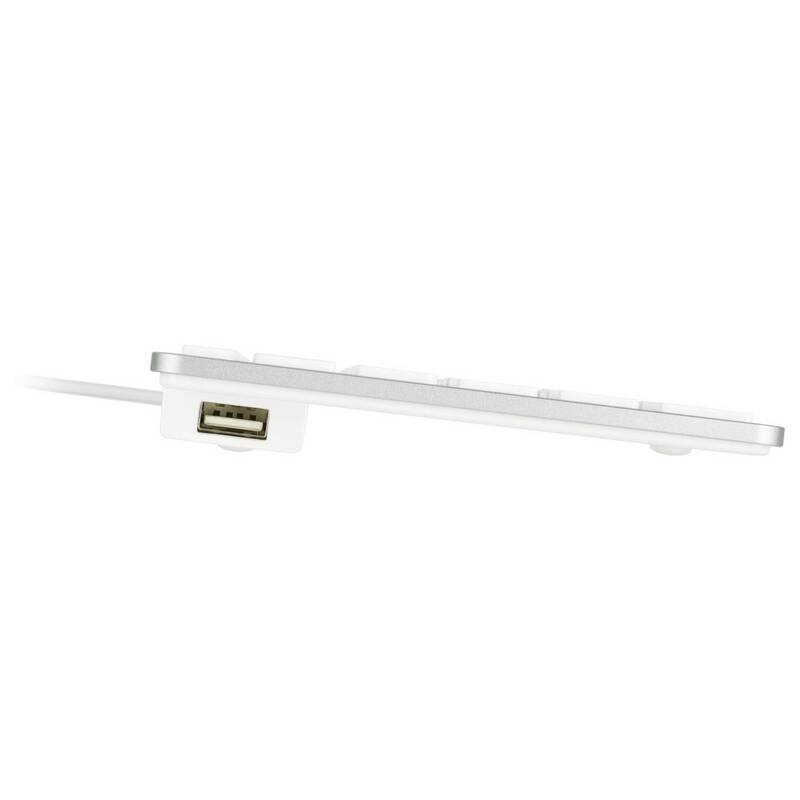 MacLand Matias MT1003AL USB-Tastatur Deutsch QWERTZ Mac Aluminium USB-Anschluss - 0833742005480