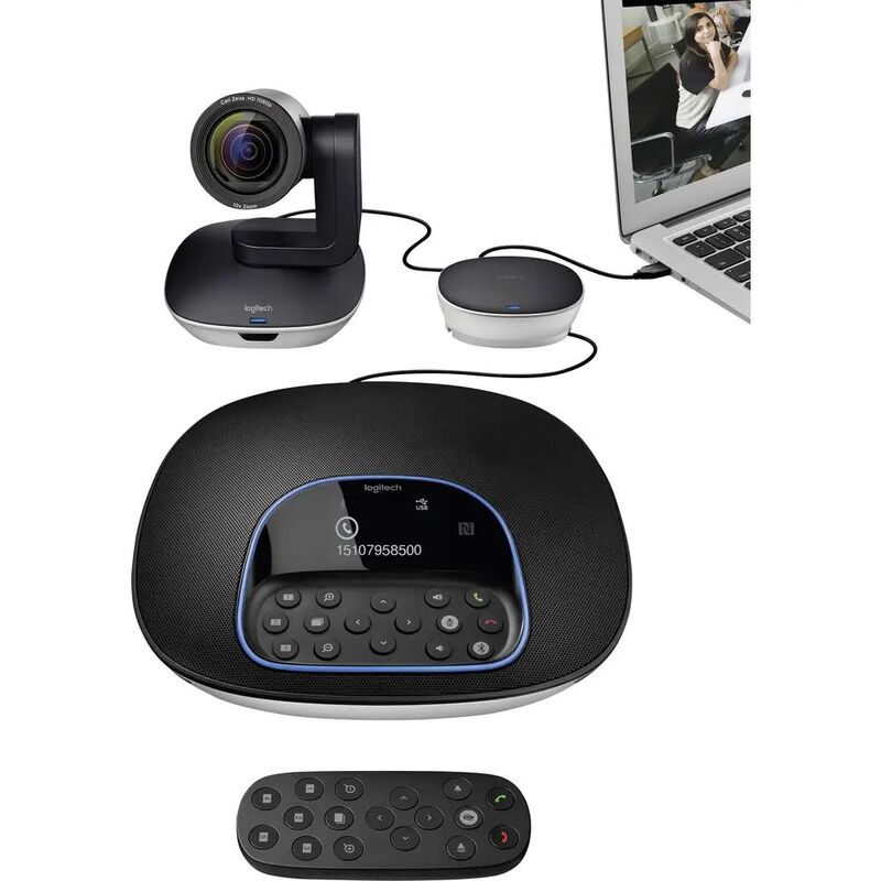 Logitech Webcam Full HD 1920x1080 Pixel Kamera USB Standfuß schwarz 30fps Cam - 5099206062528