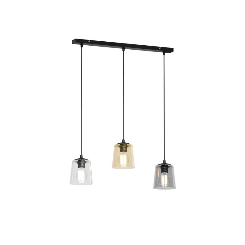 Pendellampe Lucea dreiflammig transp./smoke/amber Pendelleuchte Lampe Spot Licht - 5902349222622