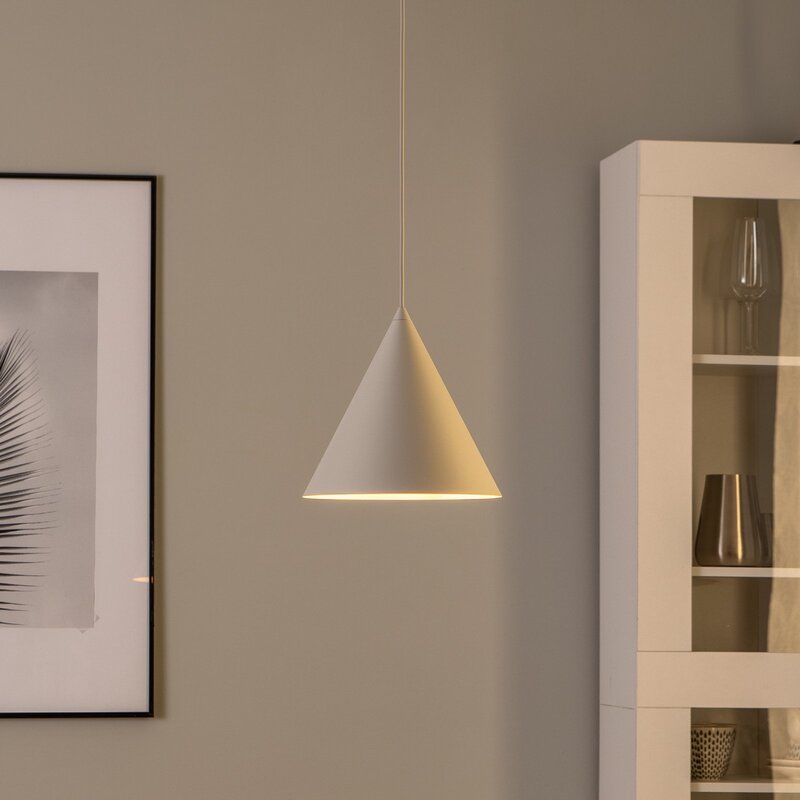 TK Lighting Hängeleuchte Pendelleuchte Cono LED Lampe dimmbar beige Ø27cm - 5901780566319