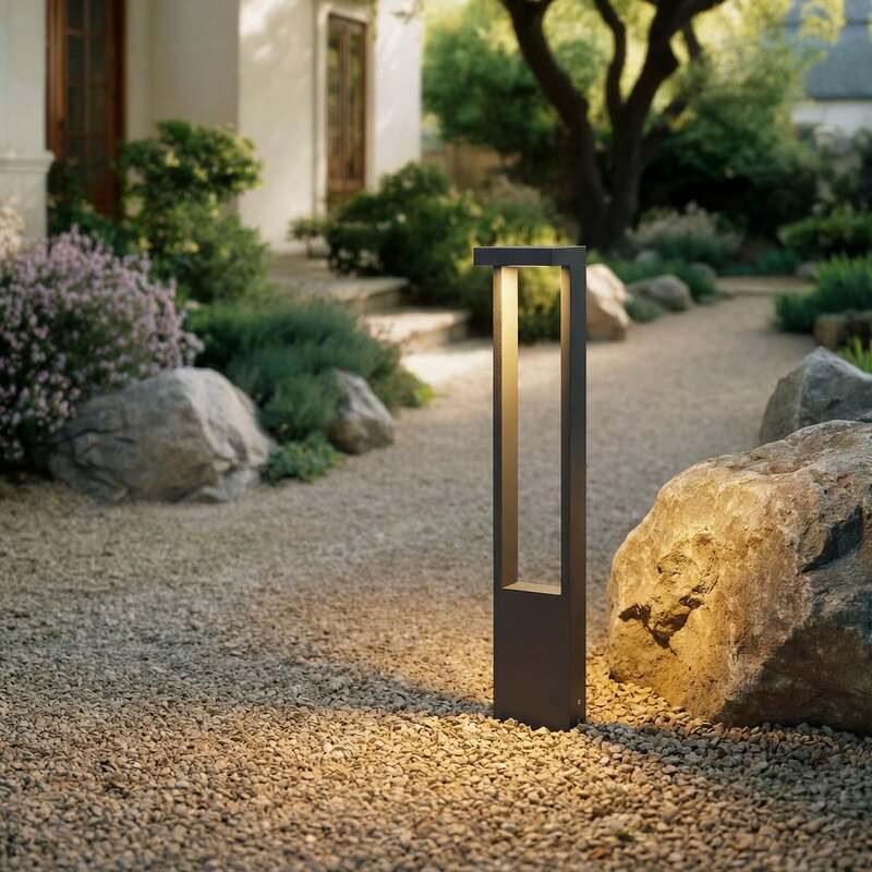 Lindby Wegeleuchte Gartenleuchte LED Außenleuchte Lonete dunkelgrau IP65 65 cm - 4251911785111