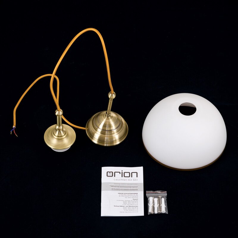 Orion Hängeleuchte Old Lamp Hängelampe Deckenlampe Textilkabel SIEHE TEXT/FOTO - 9003090273980
