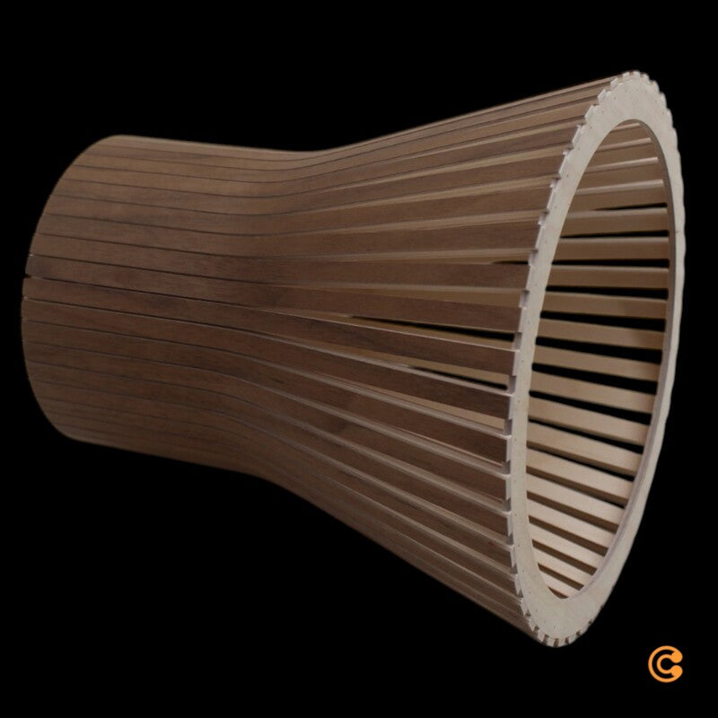 Secto Petite 4600 Pendelleuchte Hängeleuchte Hängelampe Ø 20 x H 23 cm Walnuss - 6430053140707