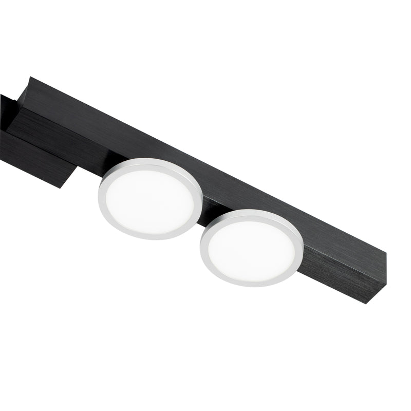 Lucande Kellino Deckenleuchte Deckenlampe Deckenlicht Leuchte 6-flammig schwarz - 4251911756647